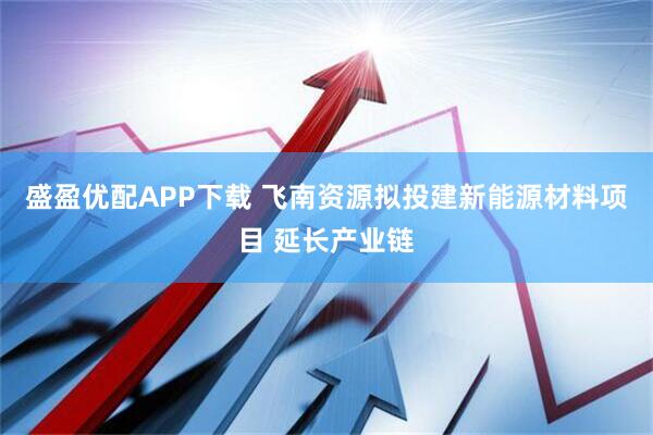 盛盈优配APP下载 飞南资源拟投建新能源材料项目 延长产业链