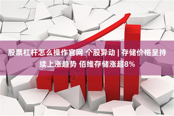 股票杠杆怎么操作官网 个股异动 | 存储价格呈持续上涨趋势 佰维存储涨超8%